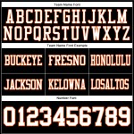 Maglia da calcio a rete autentica nera bianca-arancione personalizzata