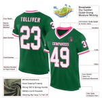 Maglia da football Kelly bianca e verde rosa, autentica, personalizzata Maglia da football Kelly bianca e verde rosa, autentica, personalizzata