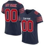 Maglia da football autentica della Marina Militare, personalizzata, rossa e bianca Maglia da football autentica della Marina Militare, personalizzata, rossa e bianca