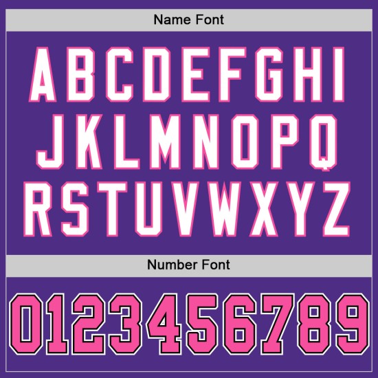 Maglia da football personalizzata autentica viola retrò rosa-nera