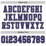 Maglia da football personalizzata viola autentica in maglia bianca grigio-nera Maglia da football personalizzata viola autentica in maglia bianca grigio-nera
