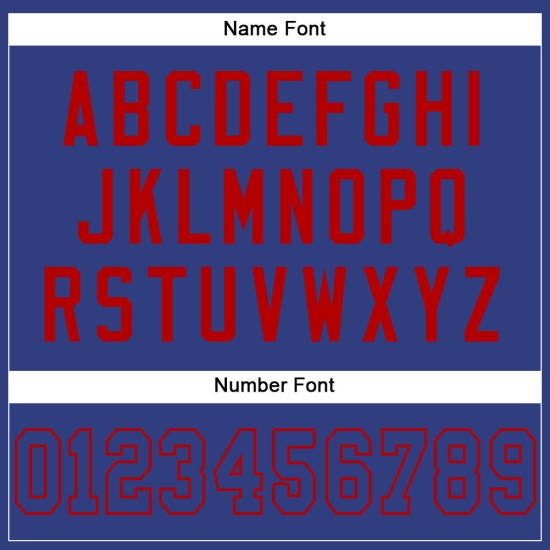 Maglia da calcio personalizzata in maglia Royal Royal-Red Autentica