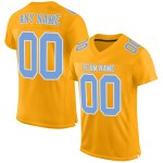 Maglia da calcio leggera autentica blu-bianca oro personalizzata Maglia da calcio leggera autentica blu-bianca oro personalizzata