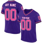 Maglia da football personalizzata autentica viola retrò rosa-nera