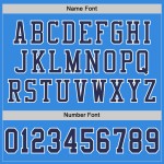Maglia a rete Powder, autentica maglia da football americano, blu navy e bianca personalizzata Maglia a rete Powder, autentica maglia da football americano, blu navy e bianca personalizzata