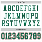 Maglia da calcio bianca personalizzata, maglia verde-rossa Kelly autentica Maglia da calcio bianca personalizzata, maglia verde-rossa Kelly autentica