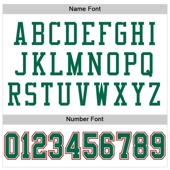 Maglia da calcio bianca personalizzata, maglia verde-rossa Kelly autentica Maglia da calcio bianca personalizzata, maglia verde-rossa Kelly autentica