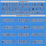 Maglia a rete Powder, autentica maglia da football americano, blu navy e bianca personalizzata Maglia a rete Powder, autentica maglia da football americano, blu navy e bianca personalizzata