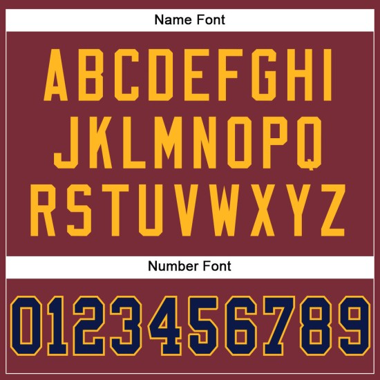 Maglia da football personalizzata autentica in maglia bordeaux blu navy e oro Maglia da football personalizzata autentica in maglia bordeaux blu navy e oro