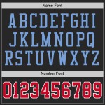 Maglia da football personalizzata autentica in maglia blu retrò nera e rossa Maglia da football personalizzata autentica in maglia blu retrò nera e rossa