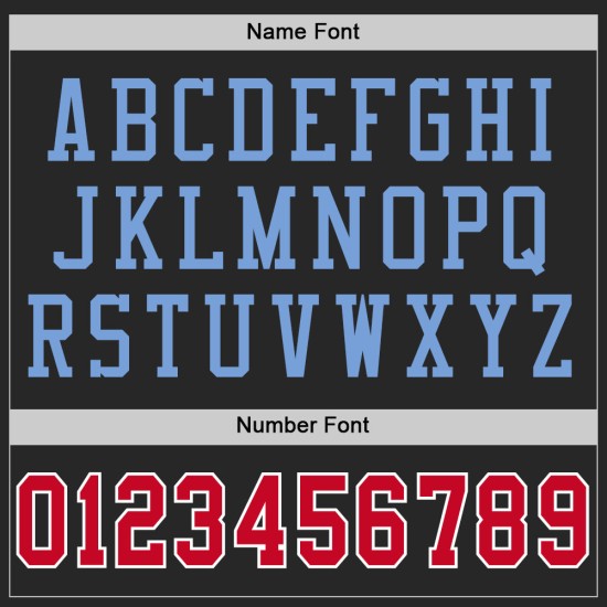 Maglia da football personalizzata autentica in maglia blu retrò nera e rossa Maglia da football personalizzata autentica in maglia blu retrò nera e rossa