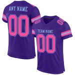 Maglia da calcio personalizzata in maglia blu-viola rosa-chiaro autentica Maglia da calcio personalizzata in maglia blu-viola rosa-chiaro autentica