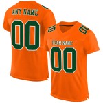 Maglia da calcio verde-bianca autentica arancione personalizzata Maglia da calcio verde-bianca autentica arancione personalizzata