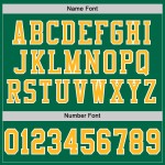 Maglia da calcio autentica Green Grass personalizzata in maglia oro-bianca Maglia da calcio autentica Green Grass personalizzata in maglia oro-bianca
