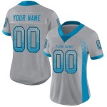 Maglia da football Drift Mesh blu-nera, personalizzata, modello Pantera grigia leggera Maglia da football Drift Mesh blu-nera, personalizzata, modello Pantera grigia leggera