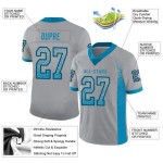 Maglia da football Drift Mesh blu-nera, personalizzata, modello Pantera grigia leggera Maglia da football Drift Mesh blu-nera, personalizzata, modello Pantera grigia leggera