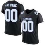 Maglia da calcio autentica blu navy personalizzata bianco-chiaro Maglia da calcio autentica blu navy personalizzata bianco-chiaro