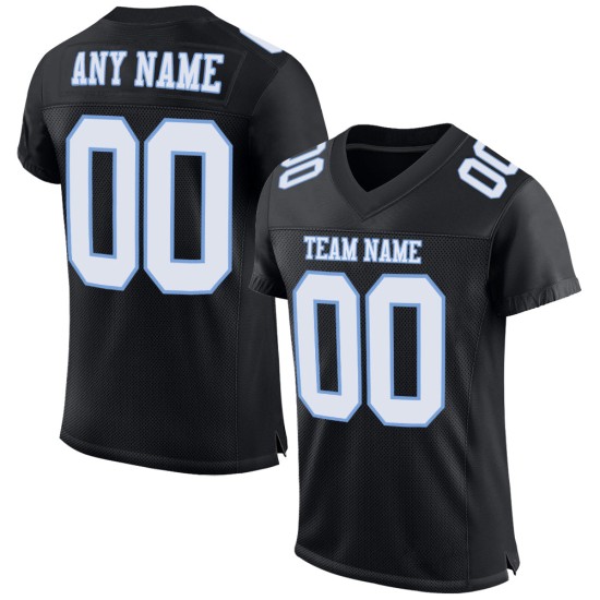 Maglia da calcio autentica blu navy personalizzata bianco-chiaro Maglia da calcio autentica blu navy personalizzata bianco-chiaro
