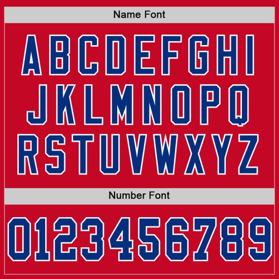 Maglia da football americano vintage, blu royal e bianca, autentica, personalizzata, rossa Maglia da football americano vintage, blu royal e bianca, autentica, personalizzata, rossa
