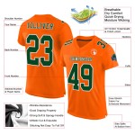 Maglia da calcio verde-bianca autentica arancione personalizzata Maglia da calcio verde-bianca autentica arancione personalizzata