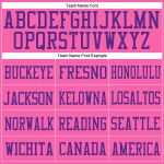 Maglia da calcio personalizzata autentica viola in rete rosa Maglia da calcio personalizzata autentica viola in rete rosa