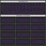 Maglia da calcio autentica viola nera personalizzata Maglia da calcio autentica viola nera personalizzata