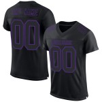 Maglia da calcio autentica viola nera personalizzata Maglia da calcio autentica viola nera personalizzata
