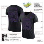 Maglia da calcio autentica viola nera personalizzata Maglia da calcio autentica viola nera personalizzata