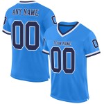 Maglia a rete Powder, autentica maglia da football americano, blu navy e bianca personalizzata Maglia a rete Powder, autentica maglia da football americano, blu navy e bianca personalizzata