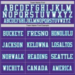 Maglia da football personalizzata retrò nera e viola autentica Maglia da football personalizzata retrò nera e viola autentica