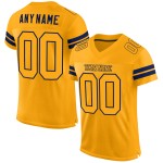 Maglia da football autentica personalizzata Gold-Navy Mesh Gold Maglia da football autentica personalizzata Gold-Navy Mesh Gold