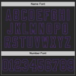 Maglia da calcio autentica viola nera personalizzata Maglia da calcio autentica viola nera personalizzata