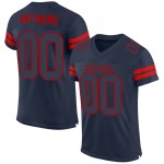 Maglia da calcio autentica blu navy personalizzata blu navy-rossa Maglia da calcio autentica blu navy personalizzata blu navy-rossa