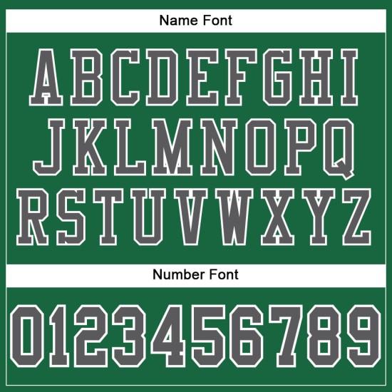 Maglia da football personalizzata Kelly Green in maglia autentica, grigio acciaio-bianco Maglia da football personalizzata Kelly Green in maglia autentica, grigio acciaio-bianco